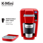 Keurig K-Mini K15 Single-Serve K-Cup Pod Coffee Maker, Chili Red
