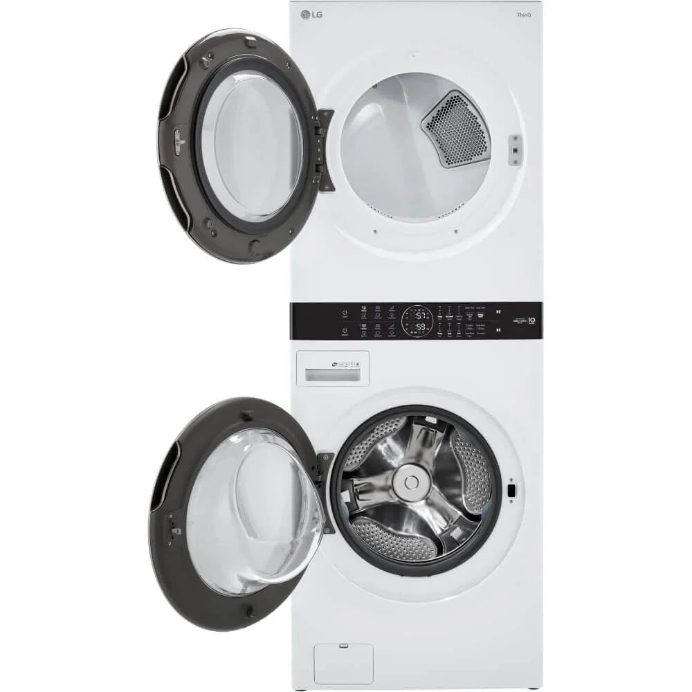 LG Electric Laundry Center, 4.5 Cu. Ft. Washer And 7.4 Cu. Ft. Dryer, Gray - WKE100HWA