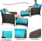 Leveleve 5-Piece Balcony Patio Conversation Set