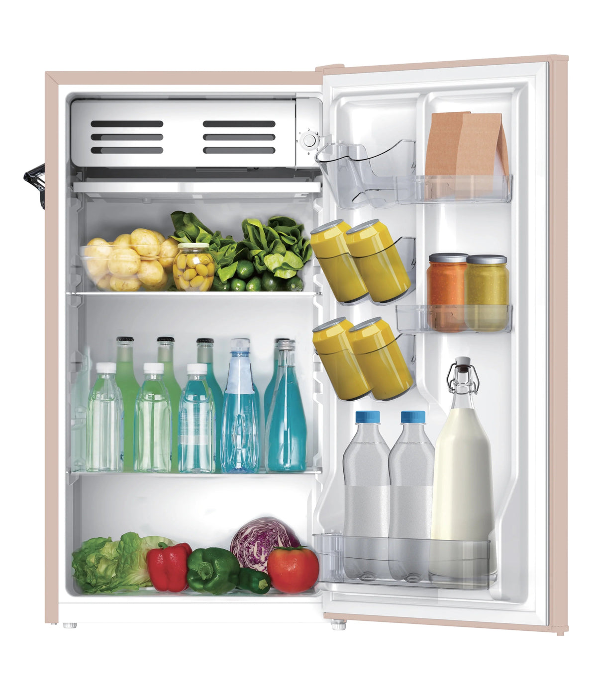 Frigidaire Retro Bar Fridge, 3.2 Cu. Ft., Pink, 65-Watt - EFR376-C-PINK