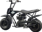 MotoTec 105CC 3.5HP Mini Bike, Black, Alloy Steel, 23mph - KN110-A
