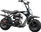 MotoTec 105CC 3.5HP Mini Bike, Black, Alloy Steel, 23mph - KN110-A