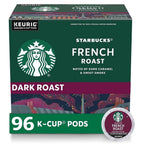 Starbucks French Roast Dark Roast Arabica K-Cup Coffee Pods, 96 Count