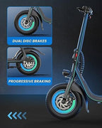 URBANMAX Electric Scooter With Seat, 450W Motor, 22 Miles Range, Black - C1